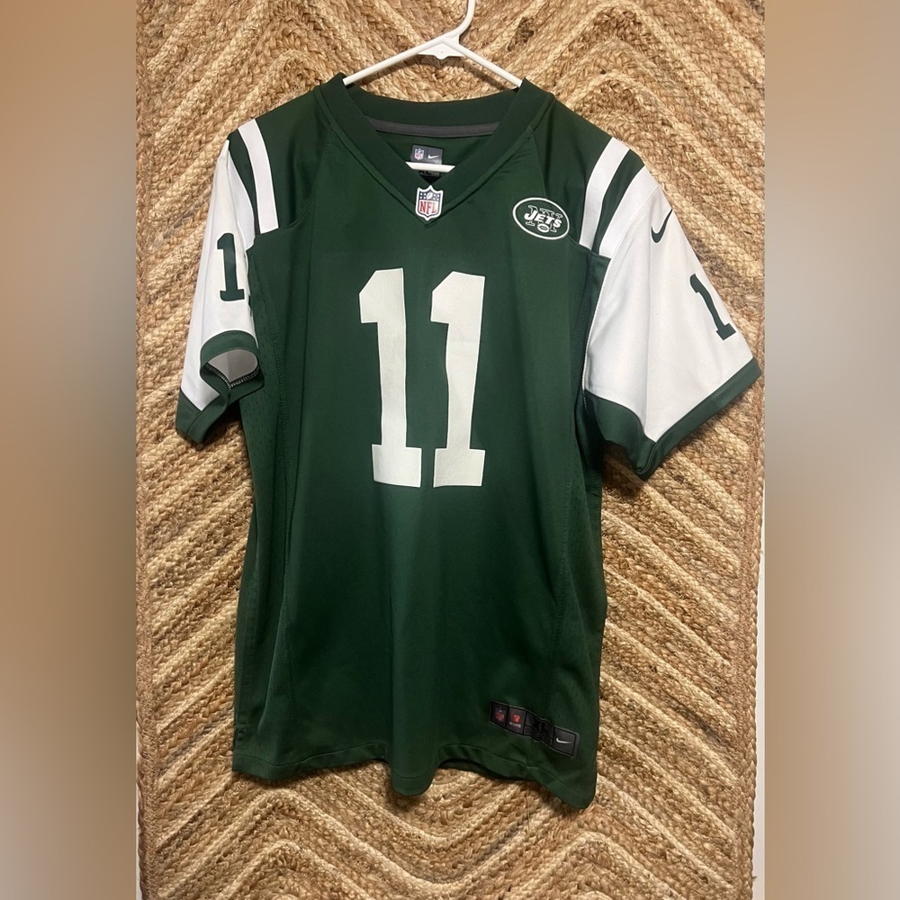 NFL Authentic NY Jets Kids On Field Jersey #11 Kerley,Green,Size Youth XL 18/20